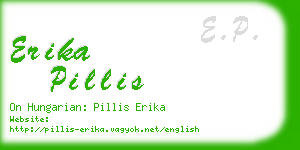 erika pillis business card